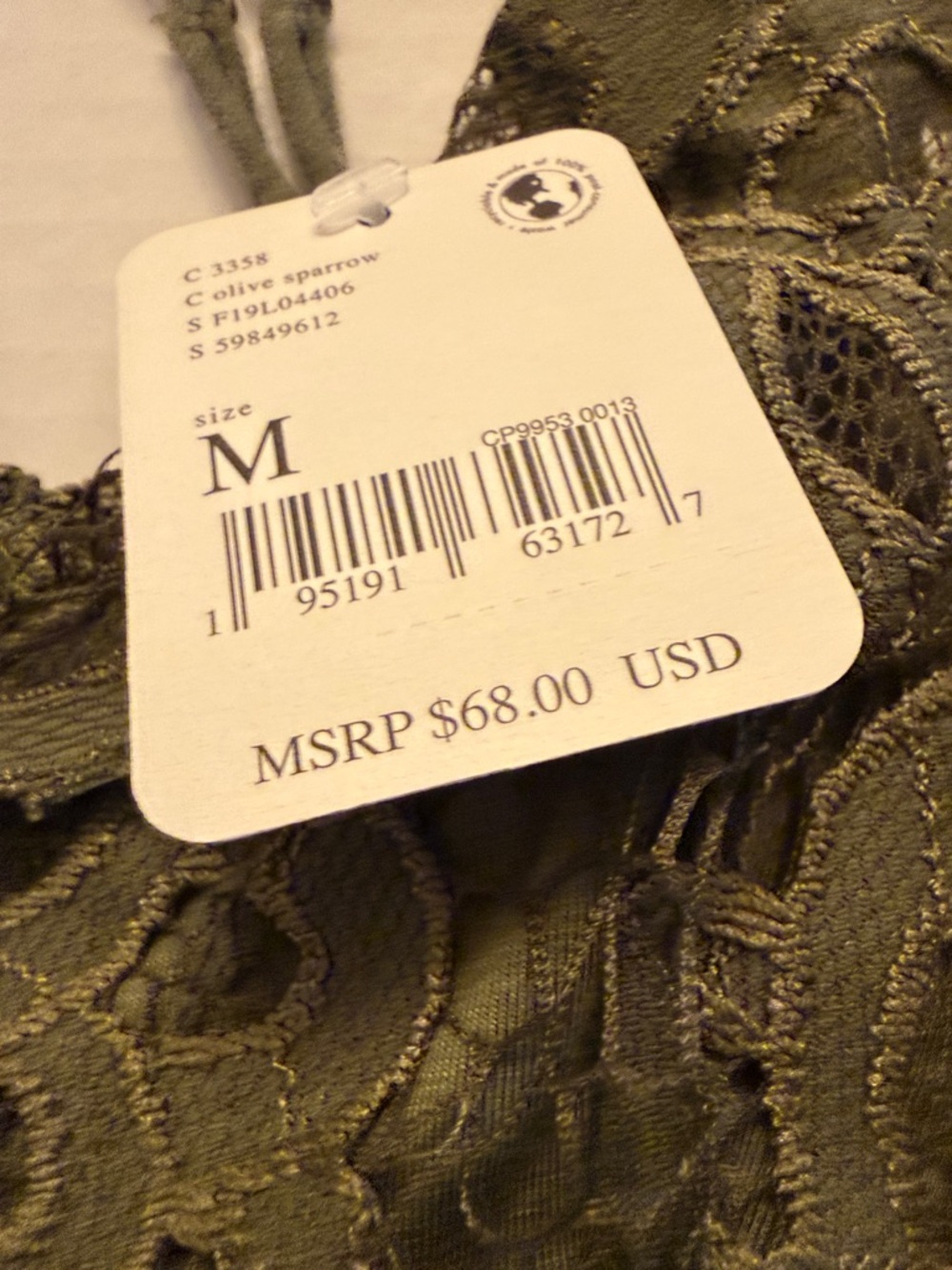 Free People Green Lace Peplum Blouse - Picture 4 of 7